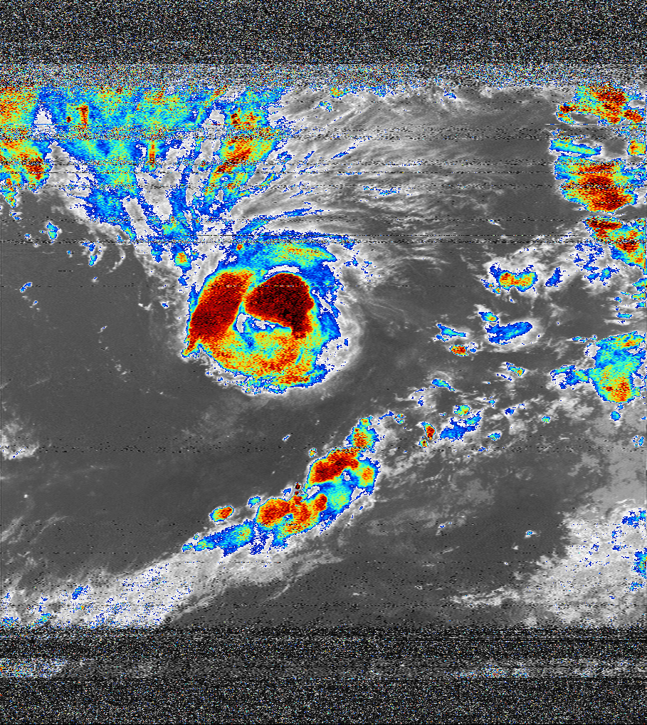 noaa15的apt，拍到了台风
